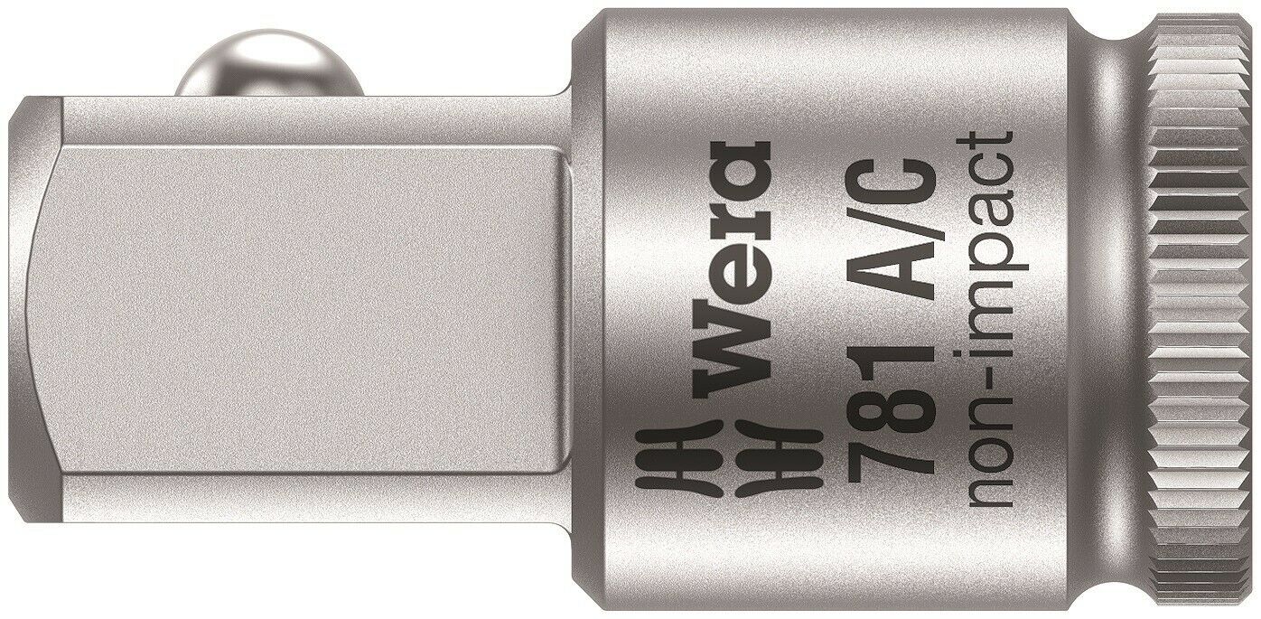 wera 781 a/c socket wrench adapter 1/4" drive 05042671001