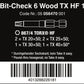Wera Bit-Check 6 Wood TX HF 1 TORX® Bit Set 6 Pieces 05056470001