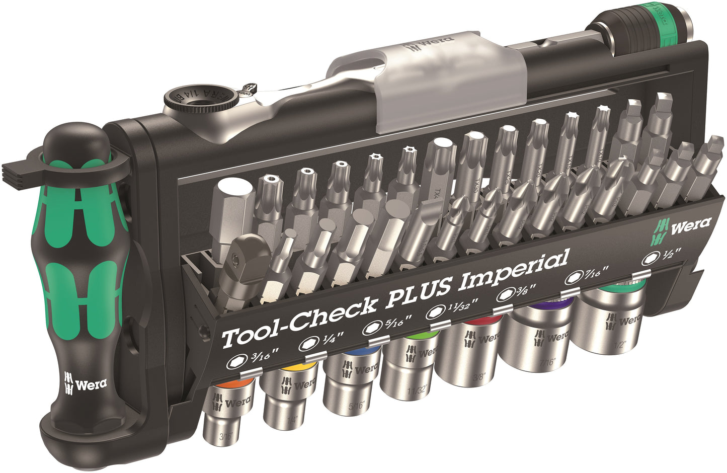 wera tool-check plus bit ratchet and socket set imperial 05056491001