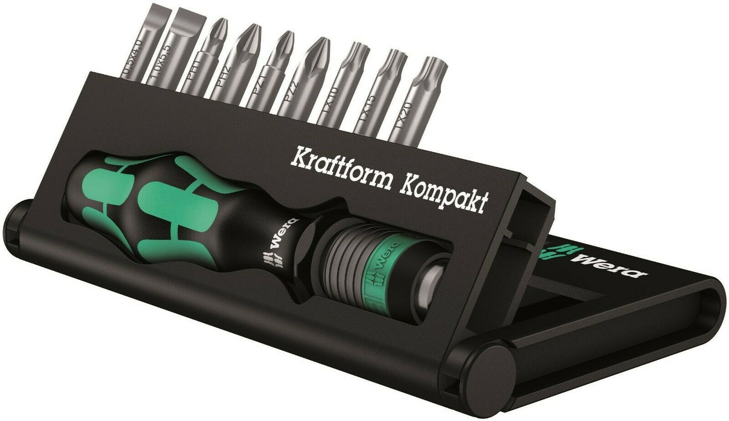 wera kraftform kompakt 10 screwdriver set 05056653001