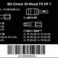 Wera Bit Check 30 Wood TX HF 1 Bits Set 30 Pieces 05057436001
