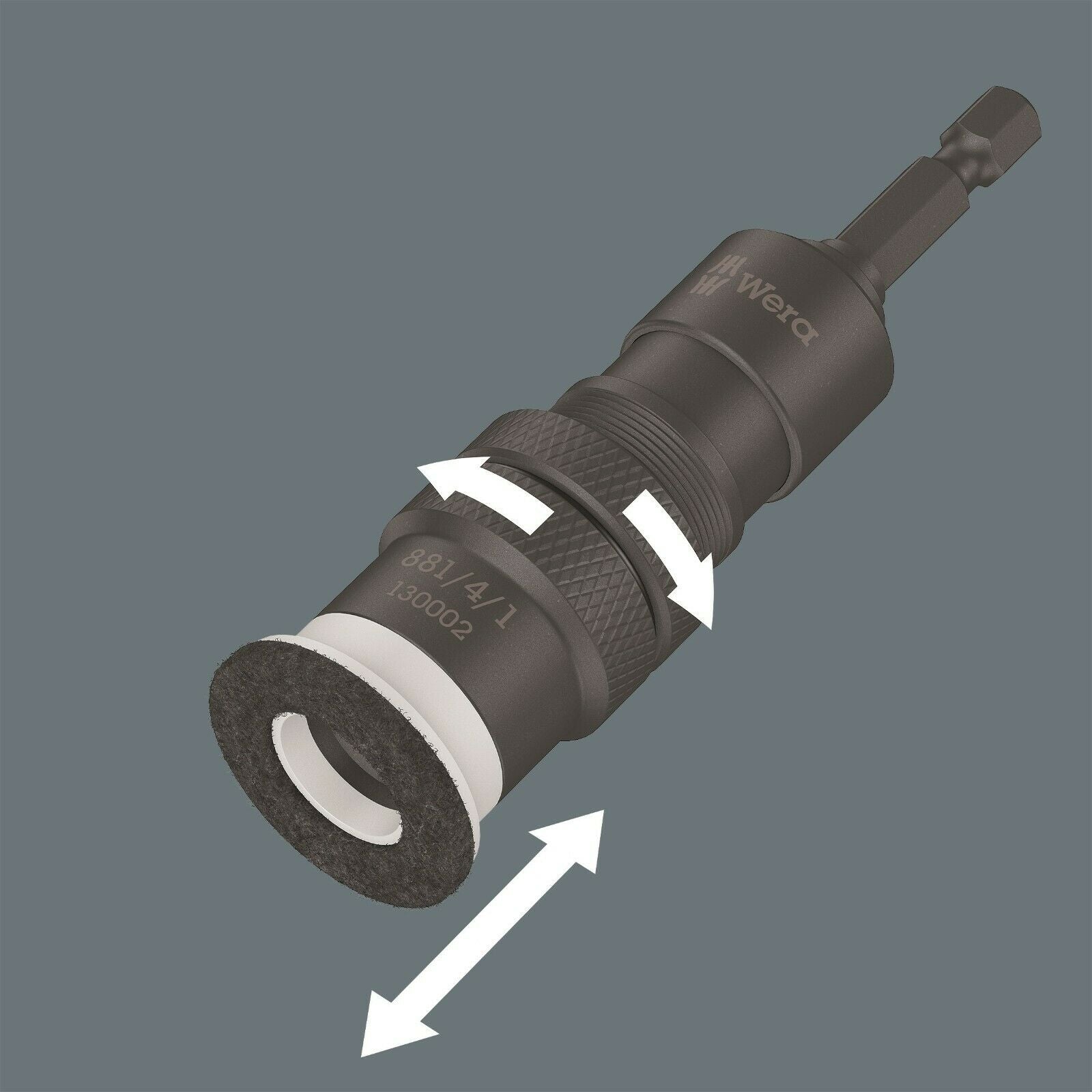 Wera 881/4/1 SB Bit Holder With Variable Depth Limiter 05130002001