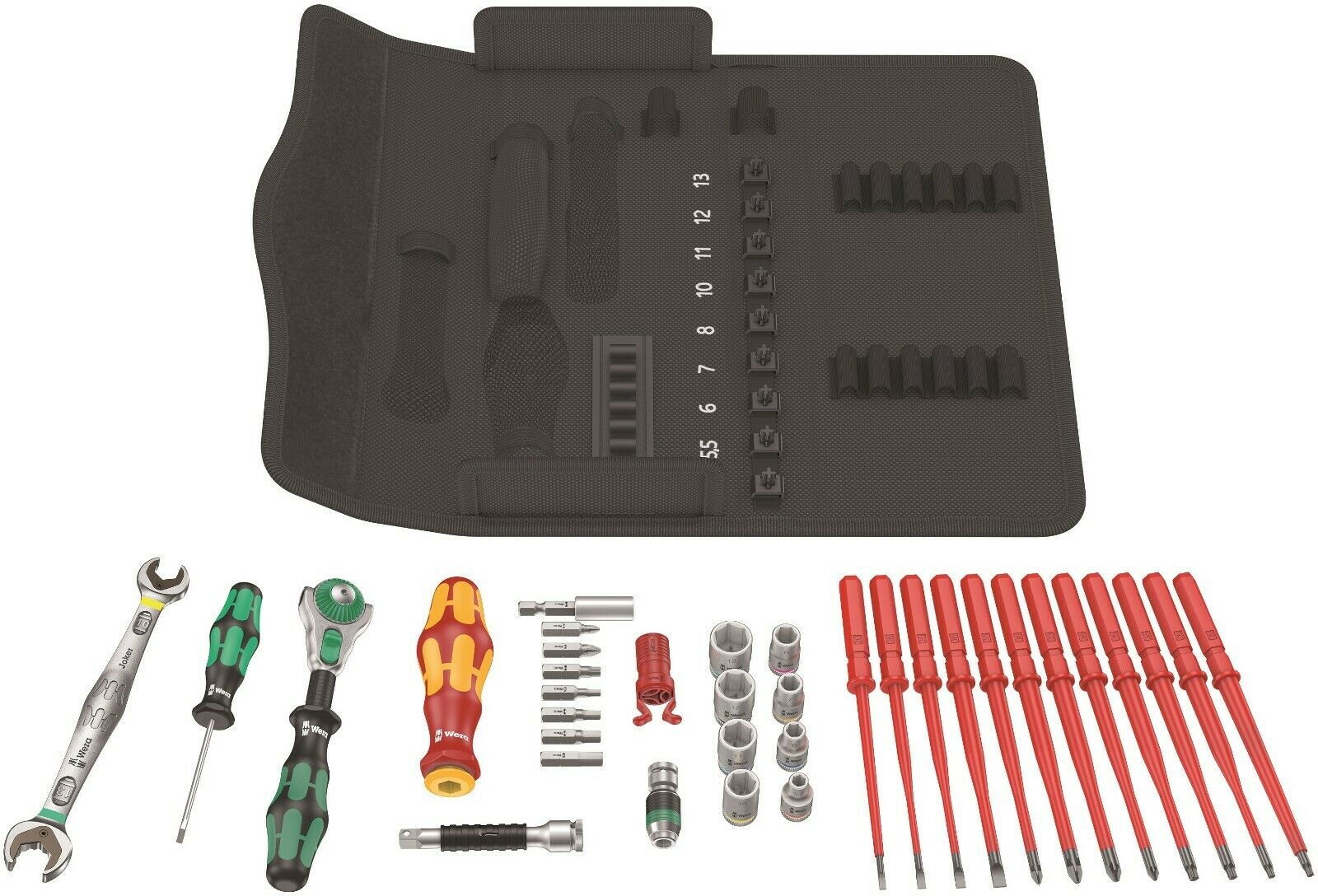 Wera Kraftform Kompakt Maintenance W1 USA Set Metric 35 Pieces 05135870001