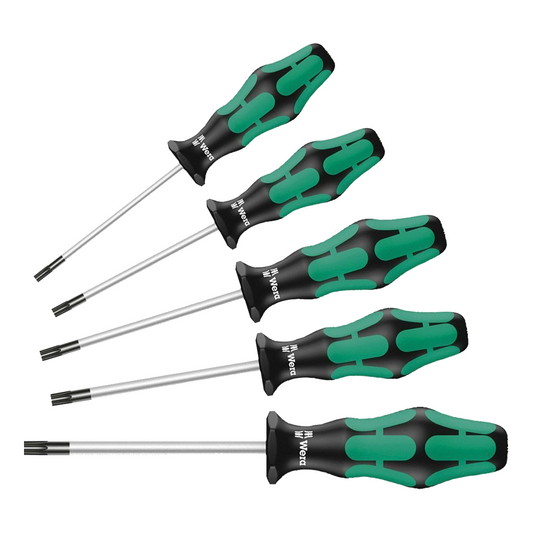 wera 367/5 kraftform plus torx® screwdriver set 5 piece 05345220001