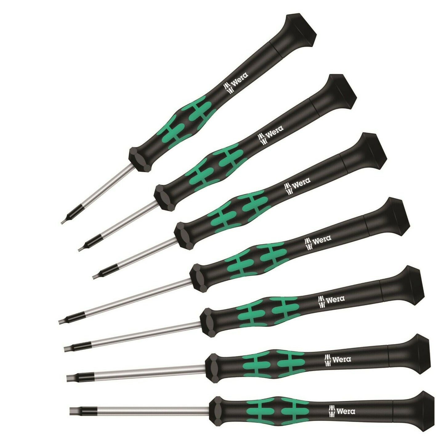 wera 2054/7 micro precision hex screwdriver set 7 pieces metric 05345273001