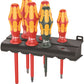 wera kraftform plus vde 100 insulated screwdriver set with rack 05347777001