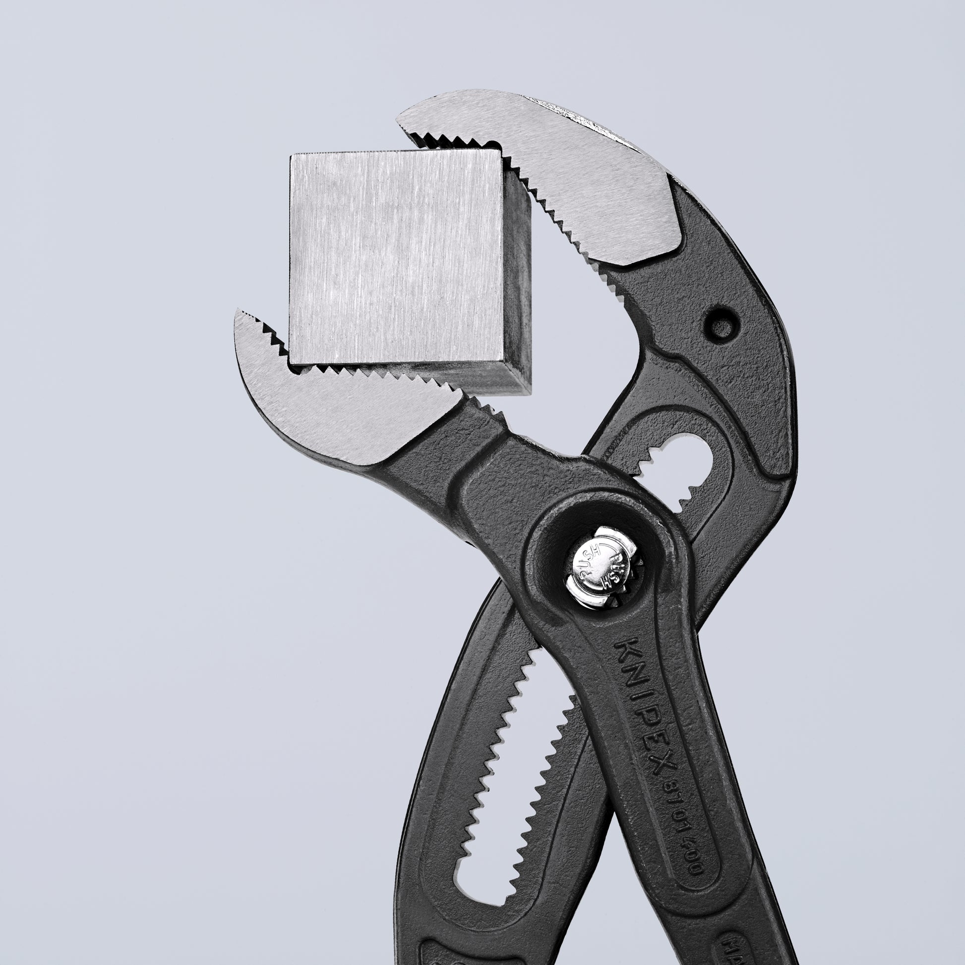 Knipex 12 Cobra Pliers - Chrome w/ Plastic Grip