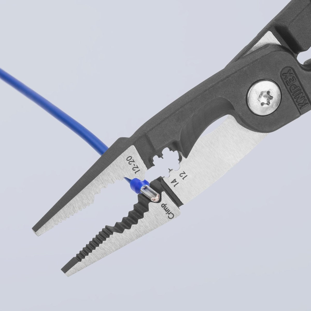 Knipex 6 - in - 1 Electricians Pliers 12 - 14 AWG 13 81 8 - Mr. Tools