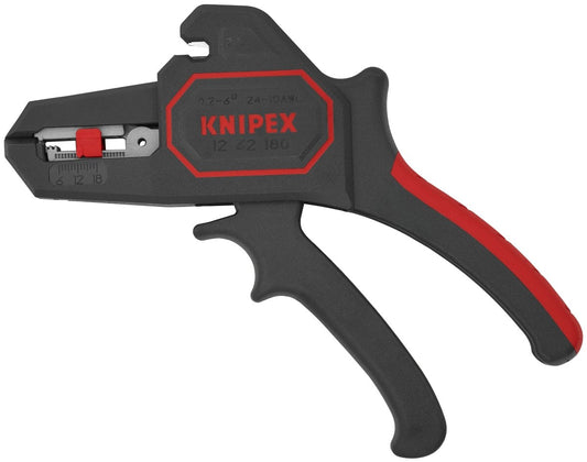 Knipex 7 1/4" Automatic Wire Strippers 10 - 24 AWG 12 62 180 - Mr. Tools