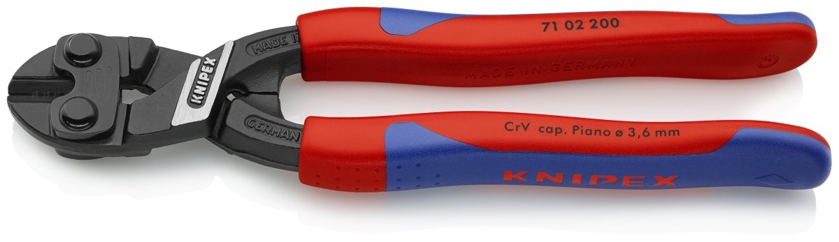 Knipex CoBalt® High Leverage Bolt Cutters 8" 71 02 200 - Mr. Tools