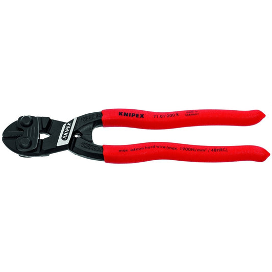 Knipex CoBalt® High Leverage Compact Bolt Cutters Fencing 8" 71 01 200 R - Mr. Tools