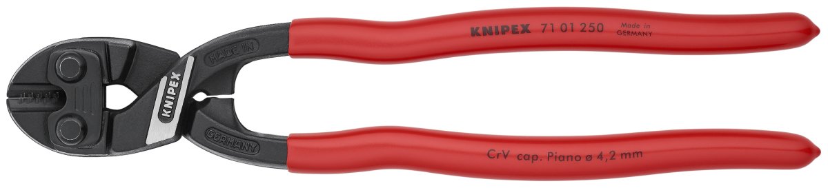 Knipex CoBalt® High Leverage XL Bolt Cutters 10" 71 01 250 - Mr. Tools