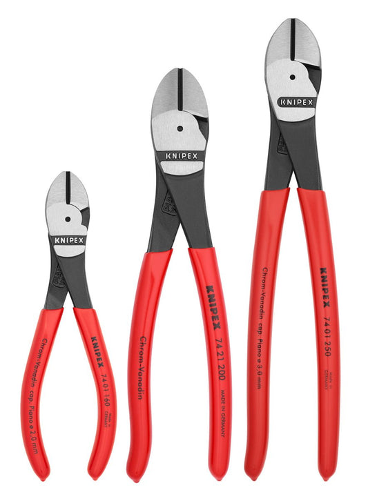 Knipex Diagonal Cutters Set 3 Pieces 00 20 05 US - Mr. Tools