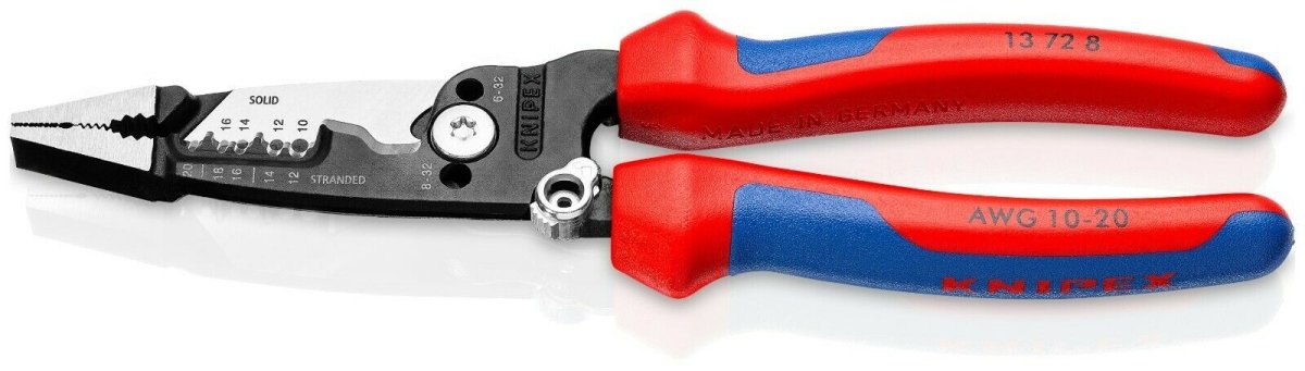 Knipex Forged Wire Strippers - 8 inch - 13 72 8 - Mr. Tools