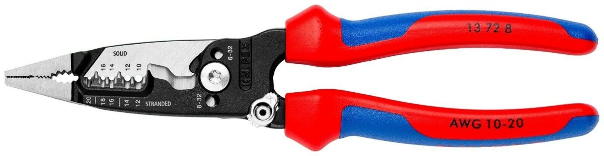 Knipex Forged Wire Strippers - 8 inch - 13 72 8 - Mr. Tools