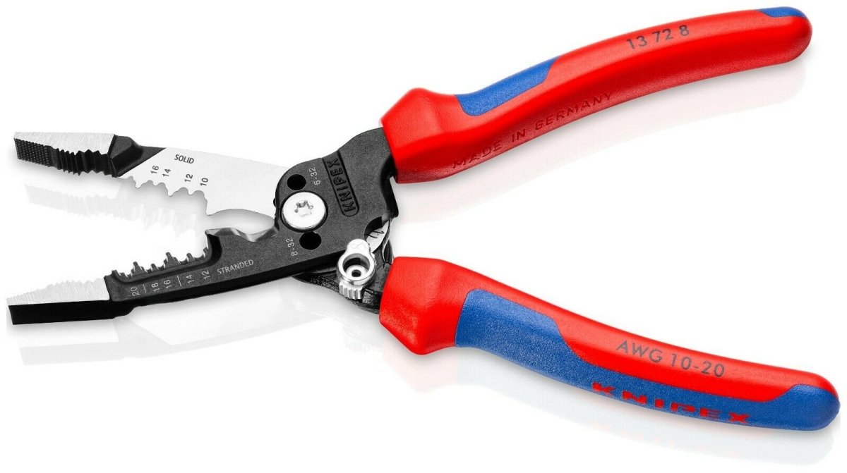 Knipex Forged Wire Strippers - 8 inch - 13 72 8 - Mr. Tools