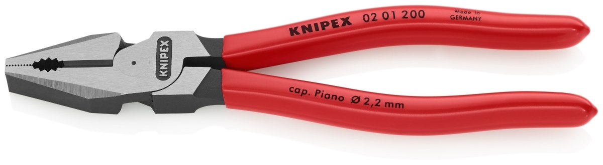 Knipex High Leverage Combination Pliers 8" 02 01 200 - Mr. Tools