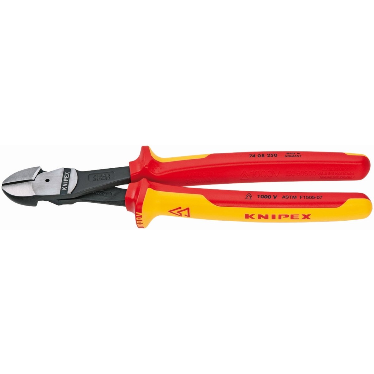 Knipex High Leverage Diagonal Cutters 1000V Insulated 10" 74 08 250 US - Mr. Tools