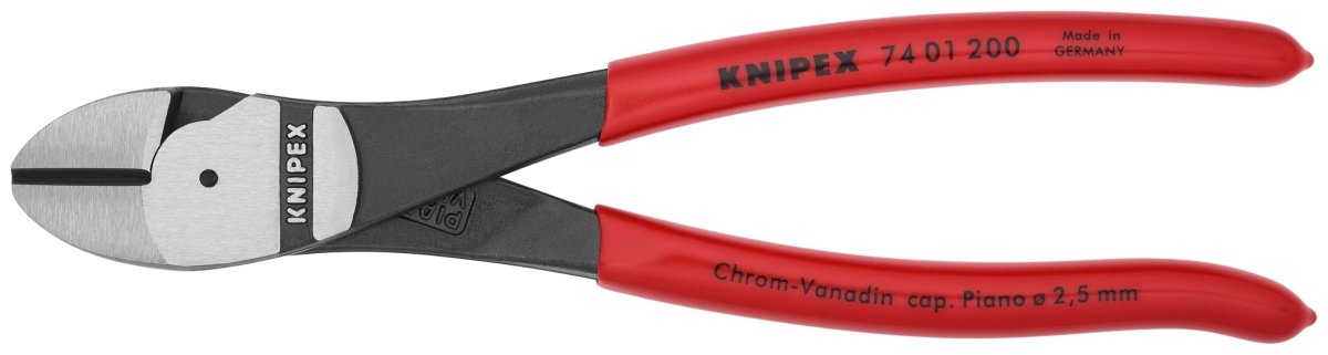 Knipex High Leverage Diagonal Cutters 8" 74 01 200 - Mr. Tools