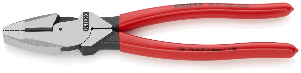 Knipex High Leverage Lineman's Pliers 9.5" 09 01 240 - Mr. Tools