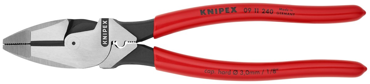 Knipex High Leverage Lineman's Pliers 9.5" 09 11 240 - Mr. Tools