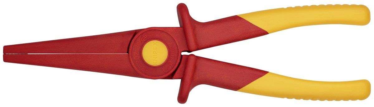 Knipex Insulated Flat Nose Plastic Pliers 8 3/4" 98 62 02 - Mr. Tools