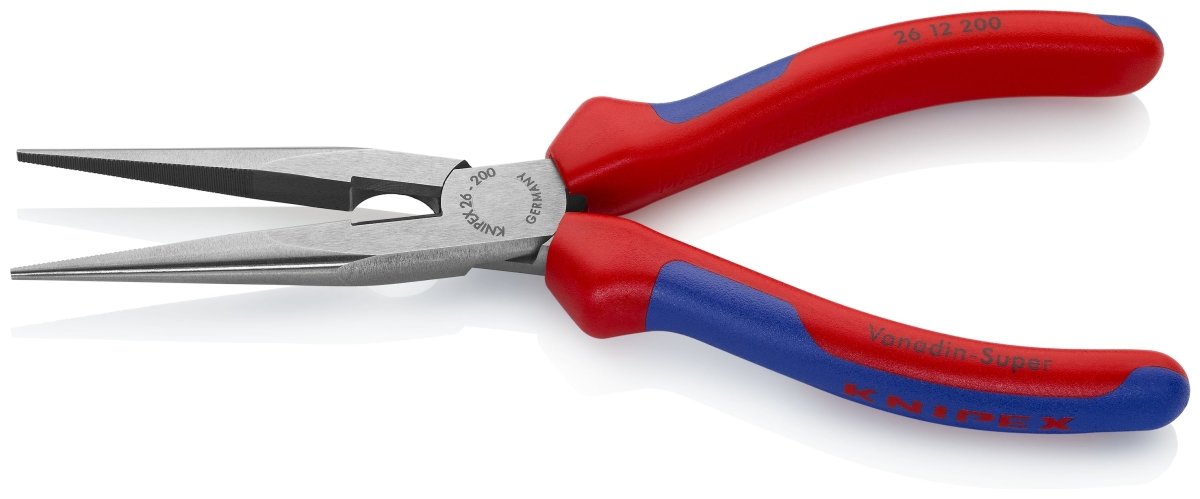 Knipex Long Nose Pliers With Side Cutter 8" 26 12 200 - Mr. Tools