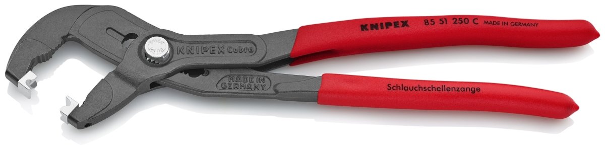 Knipex Spring Hose Clamp Pliers for Click Clamps 10" 85 51 250 C - Mr. Tools
