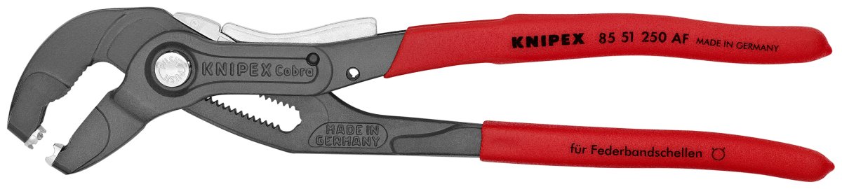 Knipex Spring Hose Clamp Pliers Locking Device 10" 85 51 250 AF - Mr. Tools
