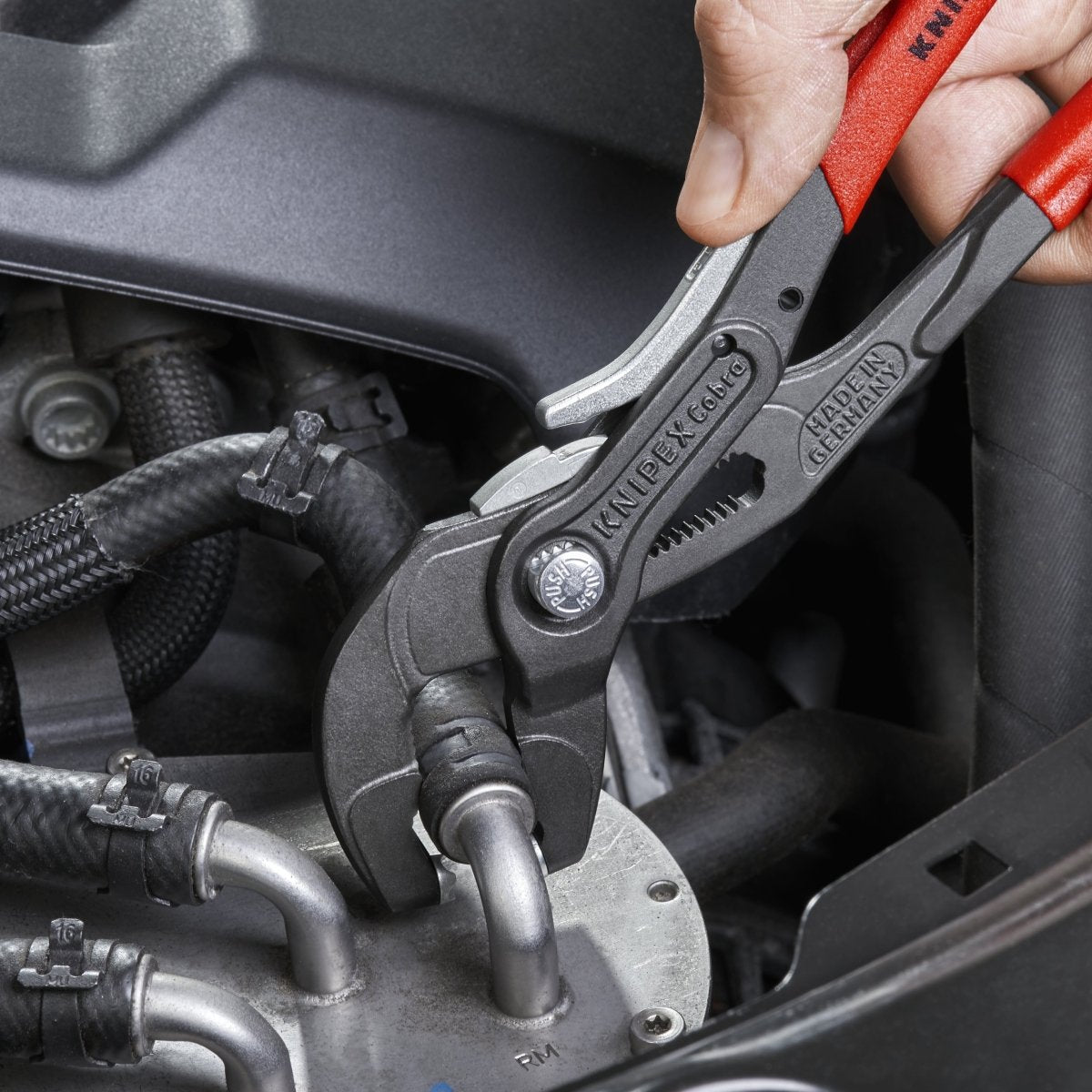 Knipex Spring Hose Clamp Pliers Locking Device 10" 85 51 250 AF - Mr. Tools