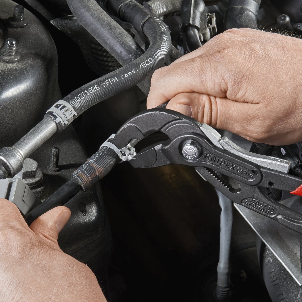 Knipex Spring Hose Clamp Pliers Locking Device 10" 85 51 250 AF - Mr. Tools