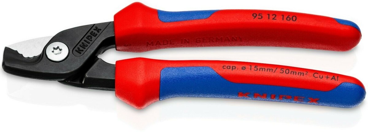 Knipex Stepcut Cutting Edge Cable Shears 6 1/4" 95 12 160 - Mr. Tools
