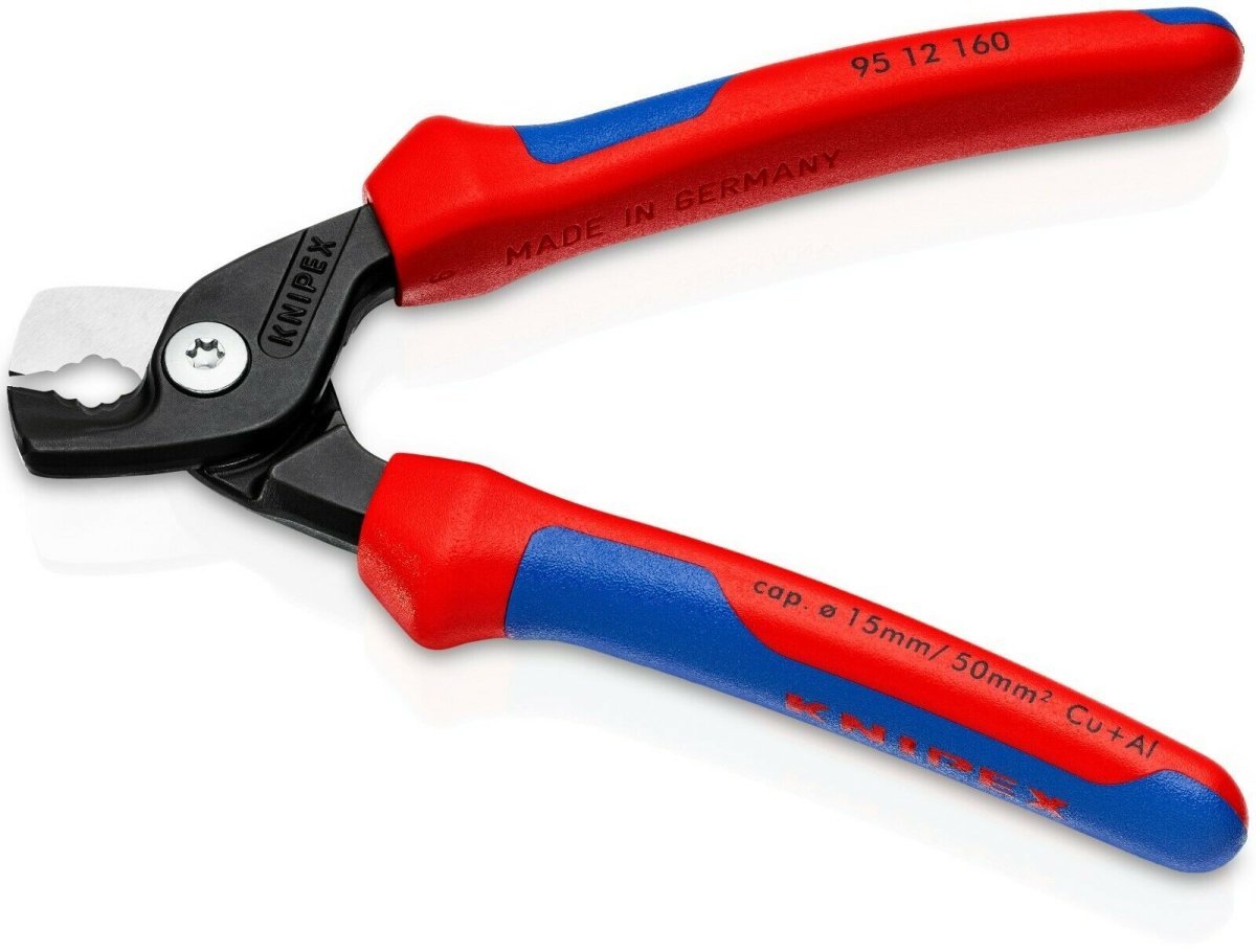 Knipex Stepcut Cutting Edge Cable Shears 6 1/4" 95 12 160 - Mr. Tools