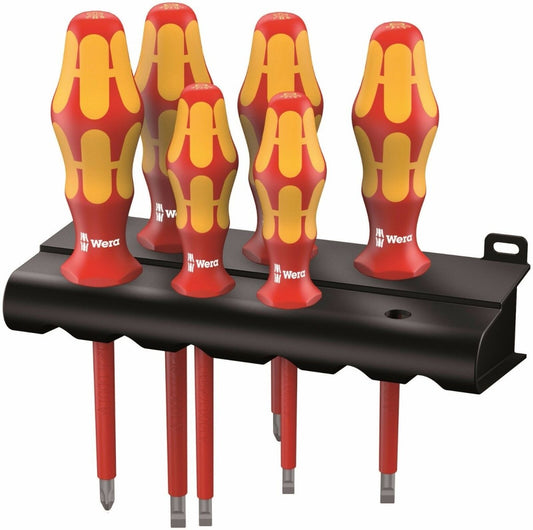 Wera 160 i/6 Kraftform Plus Series 100 VDE Insulated Screwdriver Set 05006145001 - Mr. Tools
