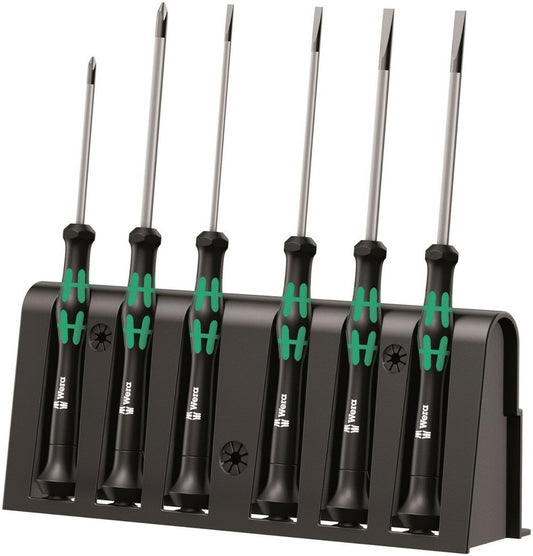 Wera 2035/6 B Micro Precision Screwdriver Set With Rack 05118152001 - Mr. Tools