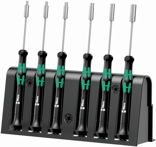 Wera 2069/6 Kraftform Micro Precision Nut Driver Set 6 Pieces 05118158001 - Mr. Tools