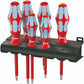 Wera 3165 i/6 VDE Stainless Steel Screwdriver Set With Rack 6 Pieces 05022745001 - Mr. Tools