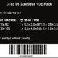 Wera 3165 i/6 VDE Stainless Steel Screwdriver Set With Rack 6 Pieces 05022745001 - Mr. Tools