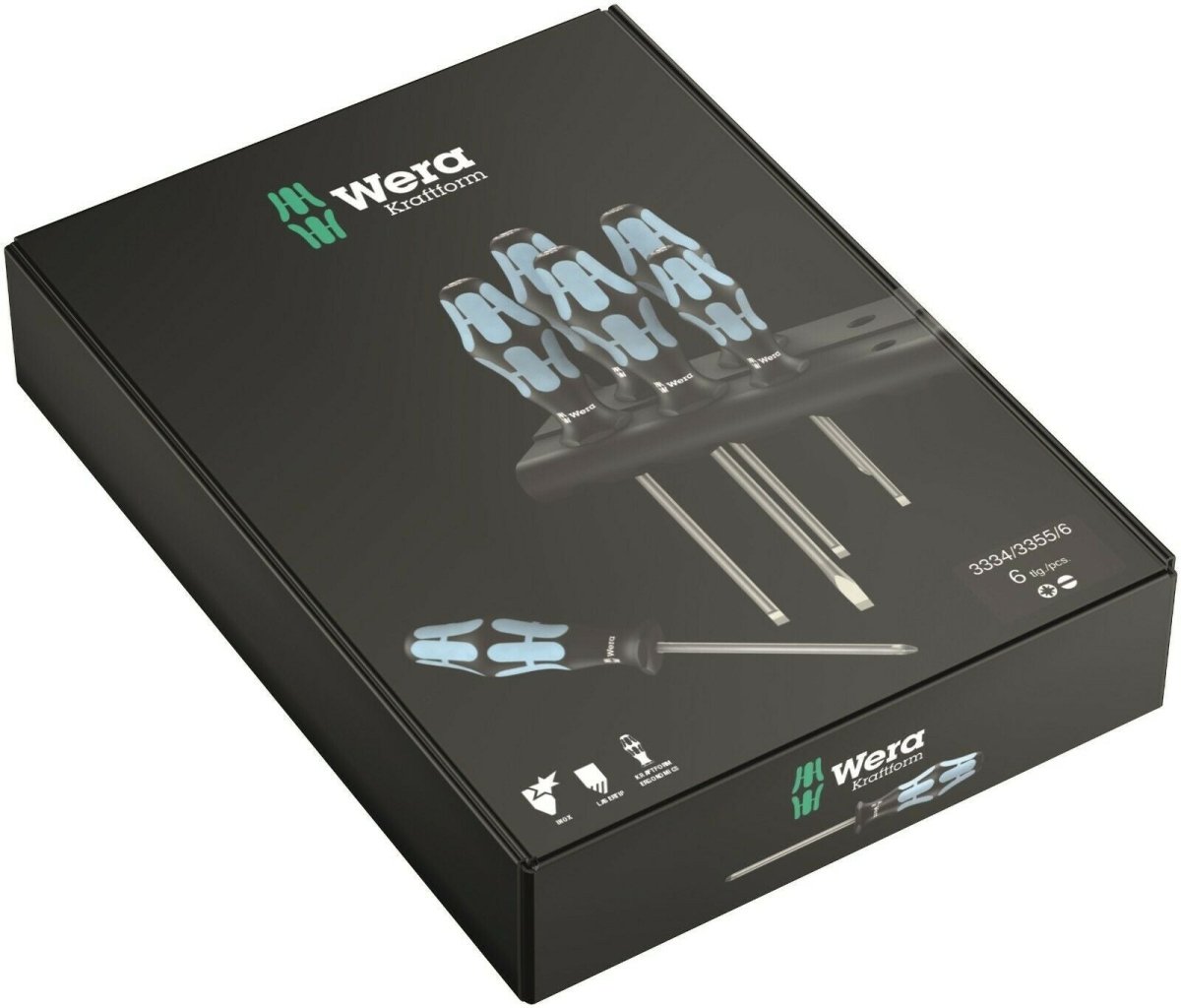 Wera 3334/3355/6 Stainless Steel Screwdriver Set 6 Piece 05032061001 - Mr. Tools