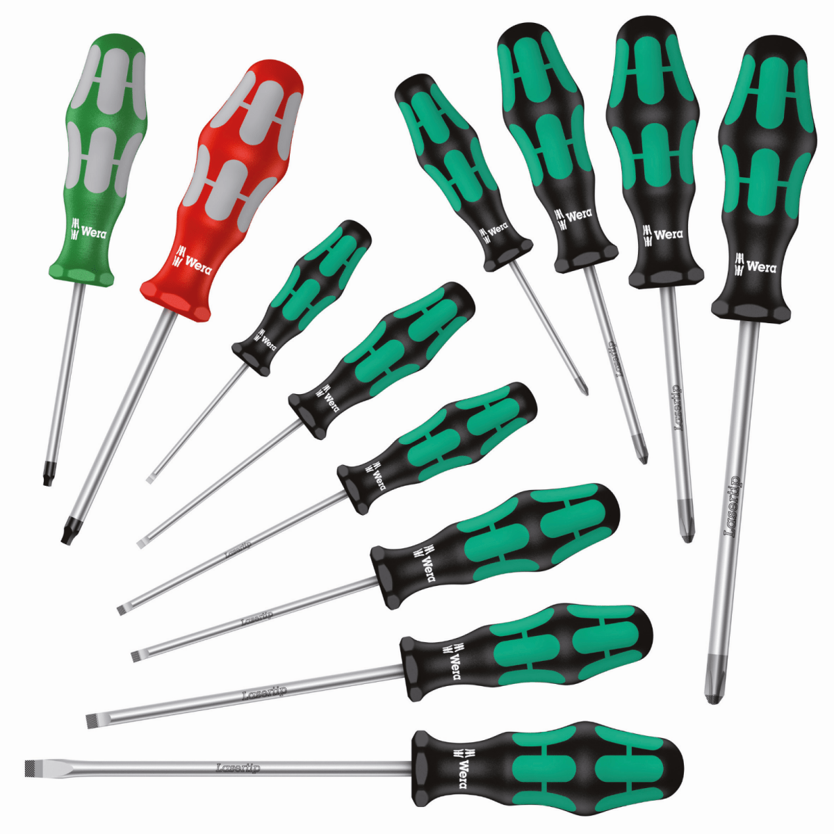 Wera 334/368/12 Kraftform Plus Screwdriver Set 12 Pieces 05347901001 - Mr. Tools