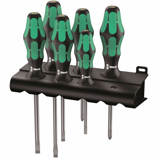 Wera 334/6 Kraftform Plus Lasertip Screwdriver Set 05105650001 - Mr. Tools