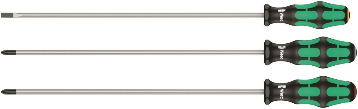 Wera 335/350/355/3 Kraftform Plus Screwdriver Set 300 mm Long 05347735002 - Mr. Tools