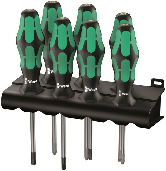 Wera 335/350/367/7 Kraftform Plus Lasertip Screwdriver Set 7 Piece 05320540001 - Mr. Tools