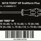 Wera 367/6 HF Kraftform Plus TORX® Screwdriver Set With Rack 6 Piece 05028059001 - Mr. Tools
