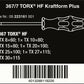 Wera 367/7 HF Kraftform Plus TORX® Screwdriver Set With Rack 7 Piece 05223161001 - Mr. Tools