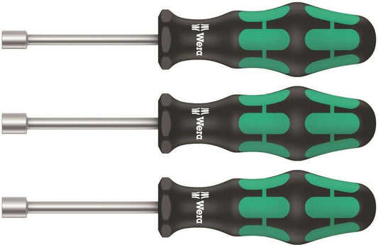 Wera 395 HOLO/3 Kraftform Plus Sanitary Nutdriver Set 3 Piece Metric 05134275001 - Mr. Tools