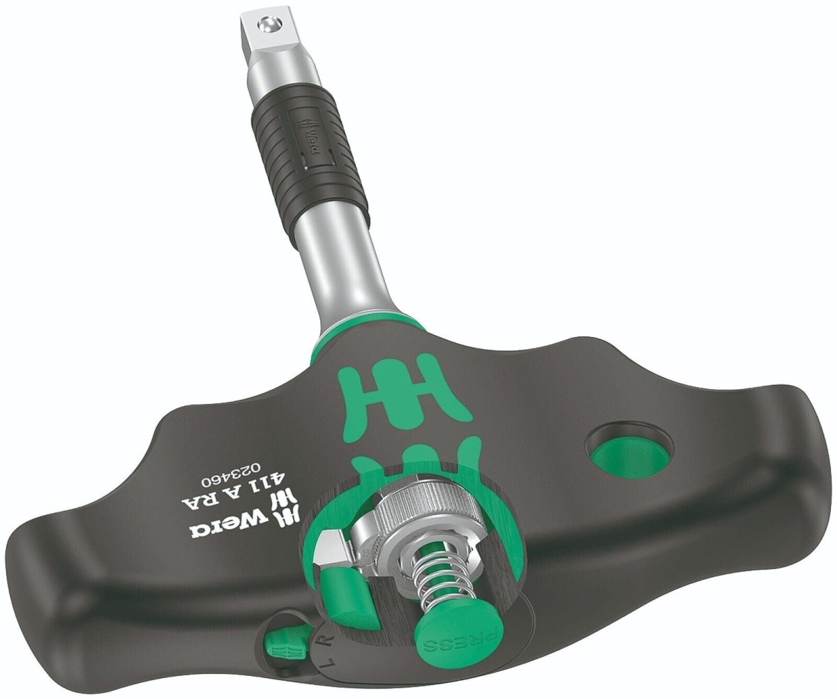 Wera 411 RA Ratcheting T - Handle Screwdriver 05023460001 - Mr. Tools