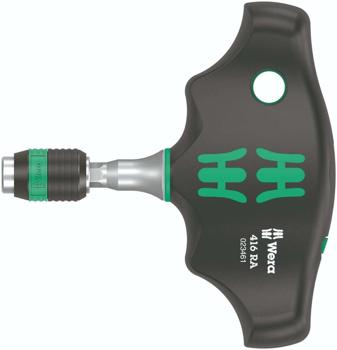 Wera 416 RA Ratcheting T - Handle Screwdriver With Rapidaptor 05023461001 - Mr. Tools