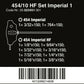 Wera 454/10 HF Set 1 Hex Plus T - Handle Screwdriver Set With Rack SAE 05023451001 - Mr. Tools