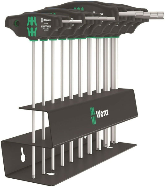 Wera 454/10 HF Set 2 Hex - Plus T - Handle Screwdriver Set 7 Piece SAE 05023454001 - Mr. Tools